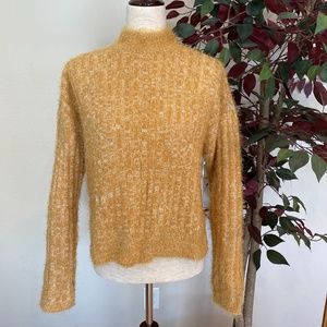 Candie's earth orange fuzzy sweater. NWT.